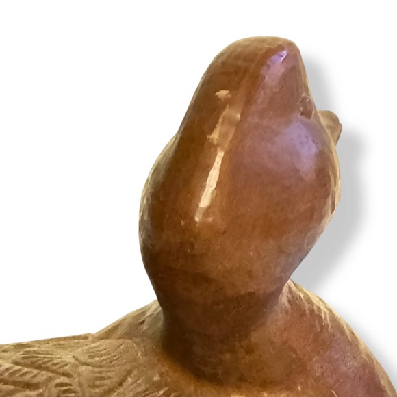 VTG Hand Carved Duck Pecan Shells & Resin Red Mill MFG Decoy Shelf Hunting Decor - Picture 8 of 14